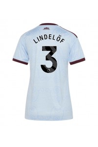 Aston Villa Victor Lindelof #3 Jalkapallovaatteet Naisten Kolmaspaita 2026-27 Lyhythihainen
